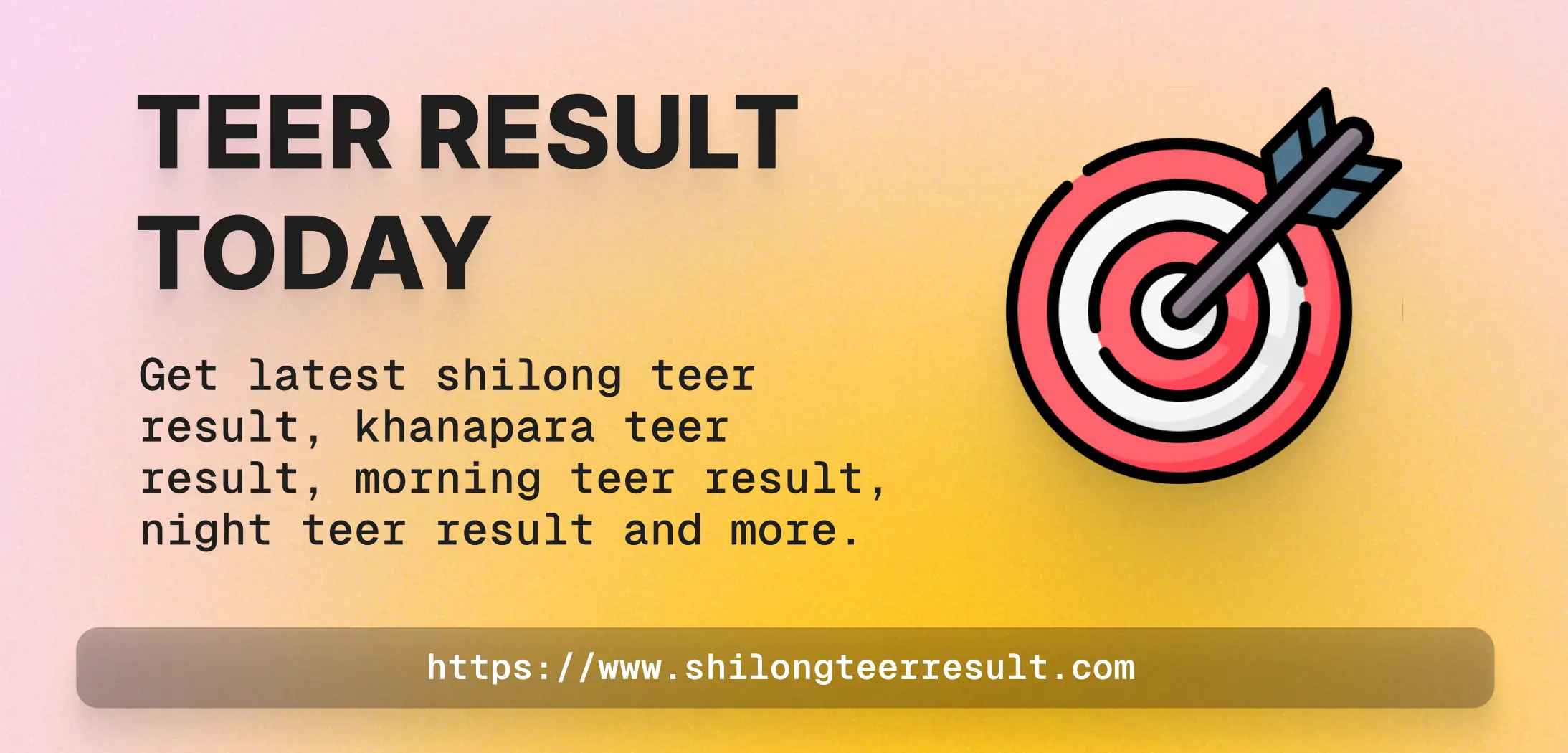 shilong teer result com cover image
